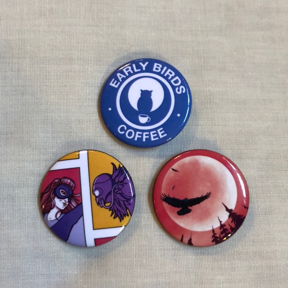 Assorted Button Style Pins - Picture 6 of 6